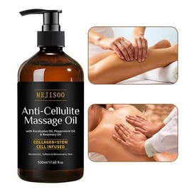 MEJISOO Anti-Cellulite Massage Oil - Firming & Smoothing Body Treatment with Collagen