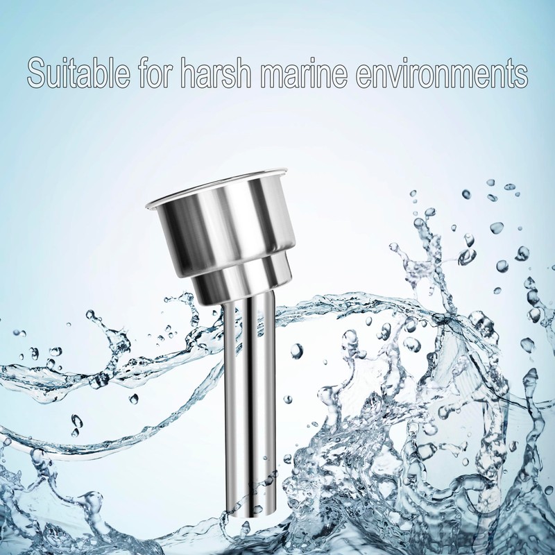 316 Stainless Steel Boat Cup Holder,Portable Cup Holder,15 Degree Outrigger
