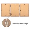 ORIVAN 5x7 Triple Picture Frame Hinged 3 Photos Folding Photo