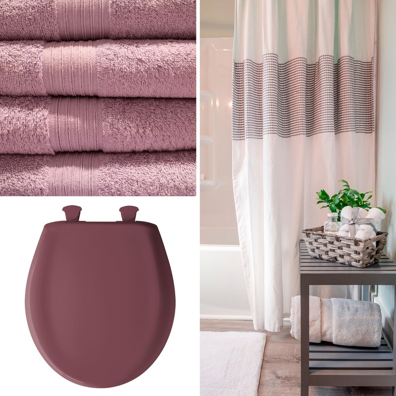 Bemis Classic Colors Slow Close Toilet Seat, Easy Clean Hinges