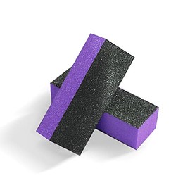 Skypia - Pulidor de uñas (4 lados), color negro y morado
