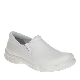 GENUINE GRIP 4705-11.5W Loafer Shoe,11-1/2,Wide,White,Plain,PR