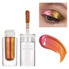 CHARMACY Multichrome Liquid Glitter Eyeshadow, Color Changing Eyeshadow, Metallic Pigmented