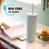 Simple Modern Plastic Matte Studded Tumbler with Lid and Straw