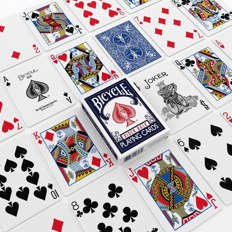 Bicycle Rider Back Standard Index Playing Cards, 12 Pack Bulk