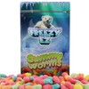 Freeze Dried Neon Gummy Worms, Crunchy Gummie Candy 2 oz