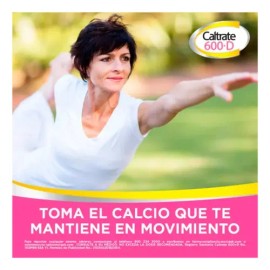 Suplemento Vitaminico Caltrate 600D Calcio y Vitamina D, 60 Tabletas                                                                                  