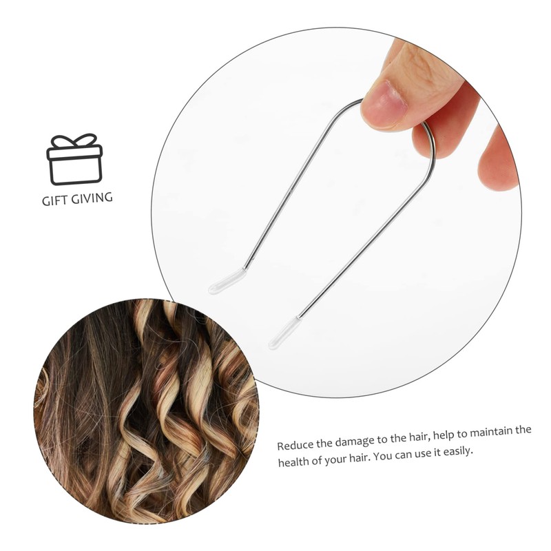 VICASKY Stainless Steel Hot Curler Clips 2 Sets for Electric