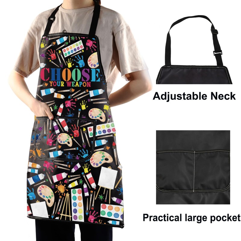 WZMPA Art Painting Adjustable Apron Art Teacher Lover Gift Choose