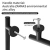 NNEGS 3 inch Matte Black Cabinet Hardware Cabinet Handle Black