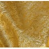 Waheed Fabric YELLOW GOLD Paisley Metallic Brocade Fabric 60” Sold