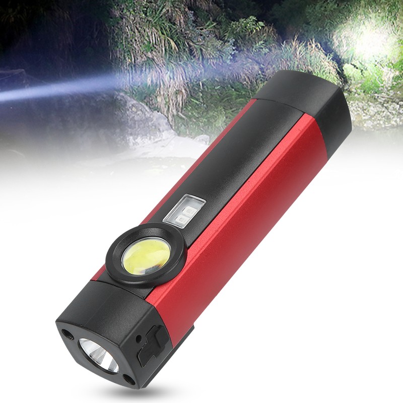 Portable COB Purple Light LED Flashlight Mini Magnet Torch 4