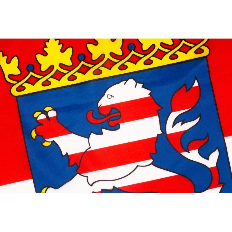PHENO FLAGS Hesse Flag - Federal State Flag with Brass