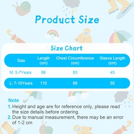 HAGOT Raincoat Hooded Kids Puddle Suit, All in One Waterproof Suit, Lightweight Portable Rainwear Muddy Suit, Reusable Rain Jacket Suit for Childs 7-10 Years