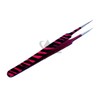 Stainless Steel Jeweler Style Tweezers #5 Pink Black Zebra Color