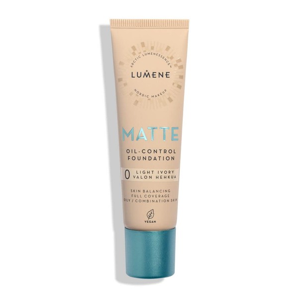 Lumene Oily and Other Skin Types Oil Free Full Coverage Foundation with Arctic Cloudberry 30ml