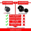 MYNEEED Office chair castors for hard floors, diameter 65 mm,