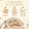 NADORA - Aretes Oro 10k Mujer Arrancadas Aretes Dorados Broqueles