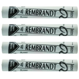 Rembrandt T3199-100-5 Soft Pastel Set of 4, White 5