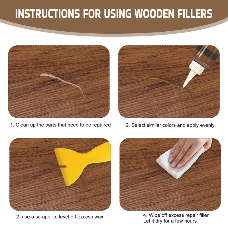 atnayo 11 Pcs Laminate Repair Kit, Light to Dark Brown