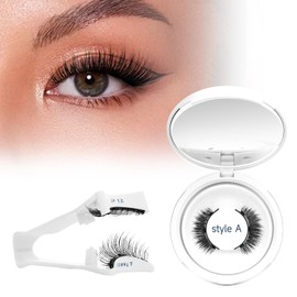 Higu clace Magnetic Eyelashes, Reusable Magnetic Lashes with Applicator Soft Magnetic Lashes Natural Look Eyelashes Magnetic Lashes without Eyeliner, Easy to Wear and Remove (XJ-Style A)