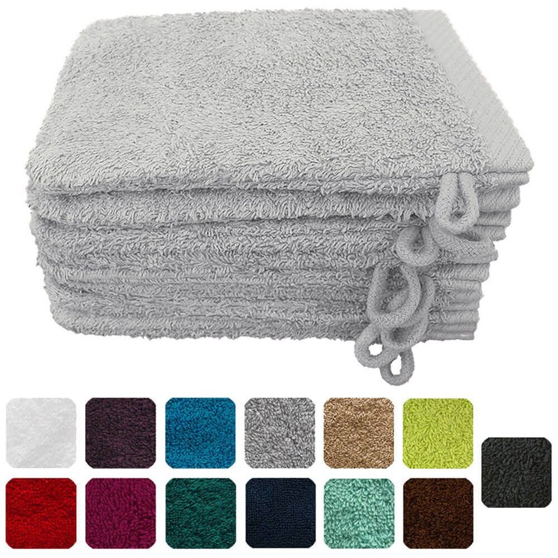 Lanudo Pure Line Wash Cloths Set of 8 Pure Terry