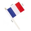 Lebei - Banderas pequeñas de mano con bandera francesa de