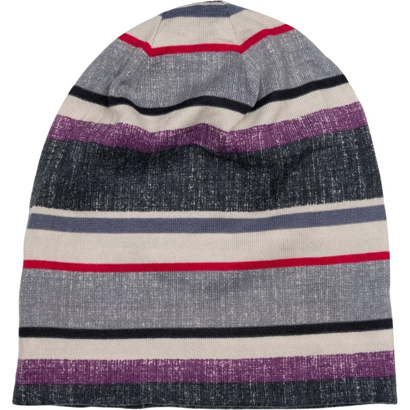 styleBREAKER 04024194 Unisex Fine Knit Beanie Hat with Colourful Striped