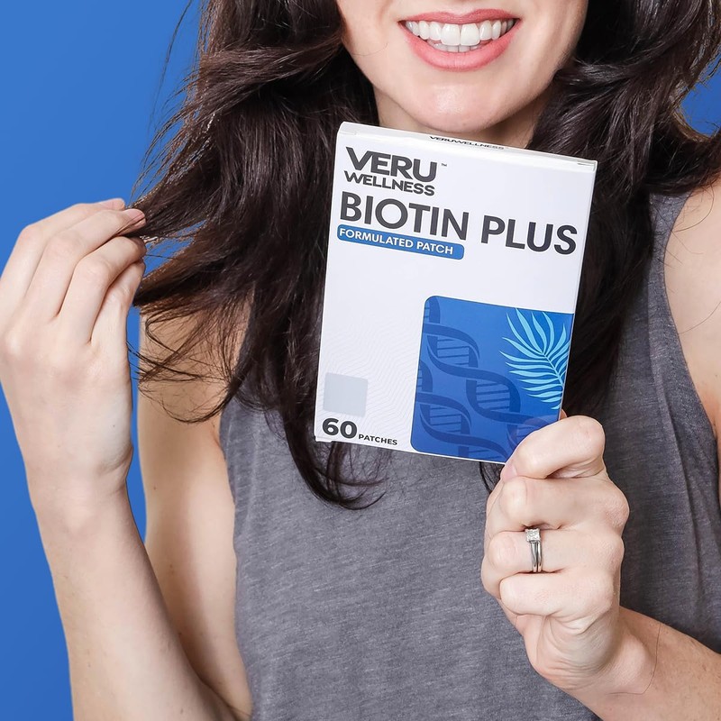 Veru Wellness Biotin Plus Daily Patch - B7, Collagen -