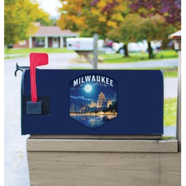Milwaukee Wisconsin Design B Souvenir Magnetic Mailbox Cover