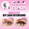 DIWINSH 168Pcs Lash Clusters Wispy Individual Lashes 10-16mm D Curl