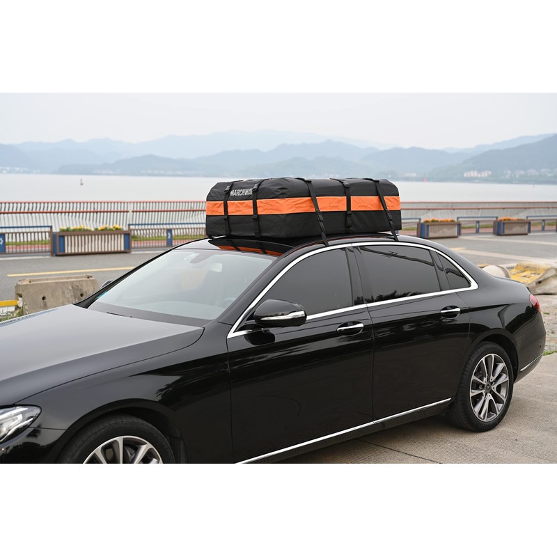 MARCHWAY Waterproof Car Roof Luggage Bag, Weatherproof Soft Shell Rooftop