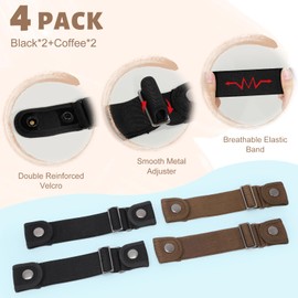 BELTROAD No Buckle Belts for Men Women Side Belt for Men Elastic Stretch Adjustable Invisible Men's Belt Gifts