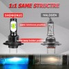 SHENKENUO 2 Sides 2Pcs H7 8000K Ice Blue LED Headlight