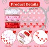 WANDIC 3 Rolls Happy Valentine's Day Satin Ribbon, Valentine Theme