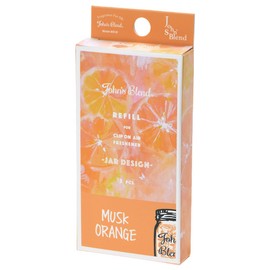 Johns Blend OA-JOE-7-1 Car Air Freshener Refill Pack of 3 - Air Conditioner Vent Musk Orange Clip-on Air Freshener