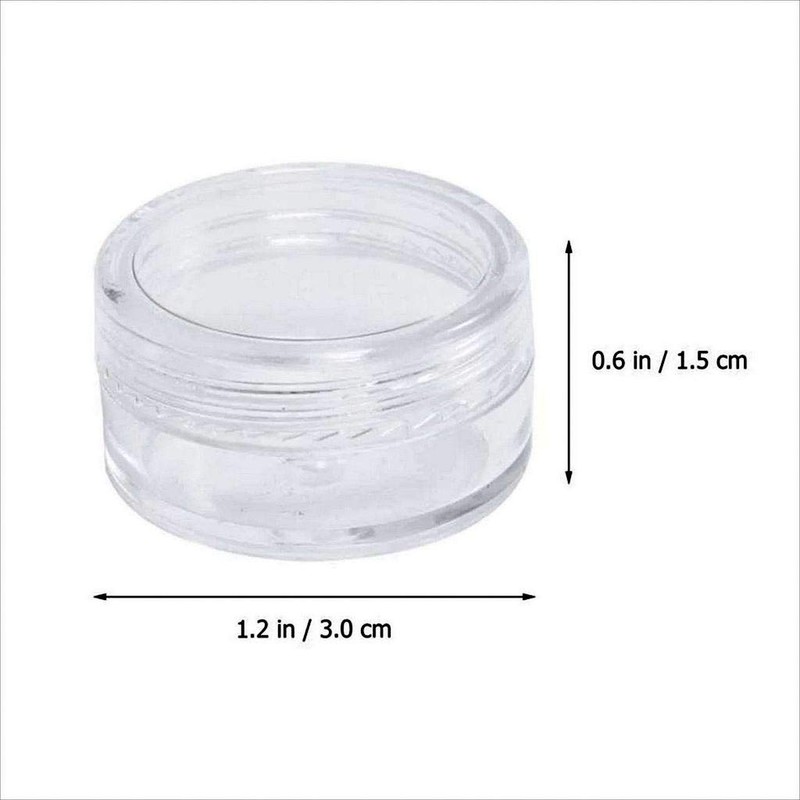 moonwood Container Refill 0.2 oz (5 g) with Lids Plastic
