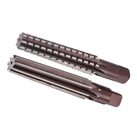 CoCud MT3 Morse Taper Reamer, H8 Accuracy 8 Flutes 20mm-24mm Cutting Dia., Steel Milling Tool - (Applications: for Aluminum Copper Plastic), 2-Pieces