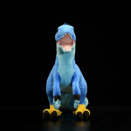 Frankiezhou Home Realistic Microraptor Dinosaur Plush Toy - Lifelike 18" Blue Dinosaur Utahraptor Tyrannosaurus Plushie, Figurines Stuffed Toys Soft, Gifts Collectible for Kids