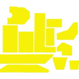 Williams Star Trek The Next Generation STTNG Pinball Machine BORG SHIP YELLOW Window MOD