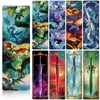 Wxiben Dragon Sword Bookmarks Gifts - 48PCS Fantastic Bookmarks for