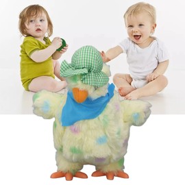 Srliya Electronic Plush Chicken Toy, 3 Eggs, Dancing Music, Stuffed Animal Chicken for Children (30 cm)