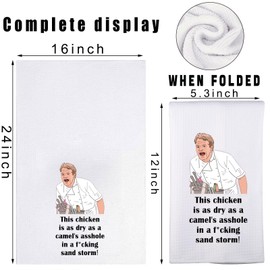 G2TUP Chef Ramsay Kitchen Towel Chef Ramsay Dish Towel Chef Ramsay Gifts Cooking TV Show Towel (This Chicken is kt)