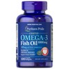 Puritan's Pride Omega-3 Fish Oil Coated 1000 mg (300 mg Active Omega-3)-100 Coated Softgels