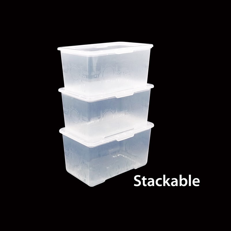 ABBAware 6 Pack Storage Boxes with Lids, Mini Storage Box,