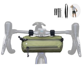 Lumiere & Co. Bike Handlebar Bag, Bike Bag, Bicycle Handlebar Bag, Bike Front Bag, Mountain Bike Storage, Bicycle Accessories, Handlebar Bags (Medium, green)