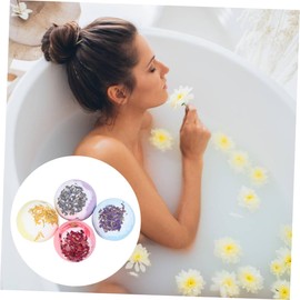 Healvian 4pcs Aromatic Bath Salt Fizzers for Relaxing for Skin Nourishment Fatigue Relief and Aromatherapy Shower Yellow