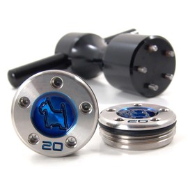19th Hole Custom Shop 2 of 20g Blue Scottie Dog Weight for Scotty Cameron Putters with Wrench Tool (Black)