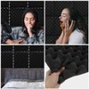TEHAUX Noise Cancellation Mats 12pcs Acoustic Foam for Home Theater