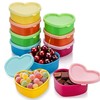 Eclovane 10Pc Small Food Containers with Lids – 90ML Heart-Shaped